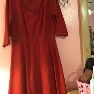 Red America rag dress